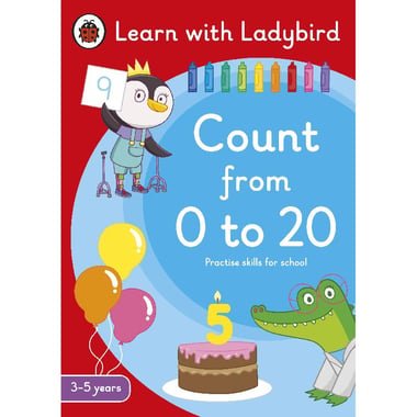 Count from 0 to 20: A Learn with Ladybird Activity Book  3-5 Years