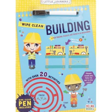Wipe Clean: Building (Little Learners) - Wipe and Clean Pen Included