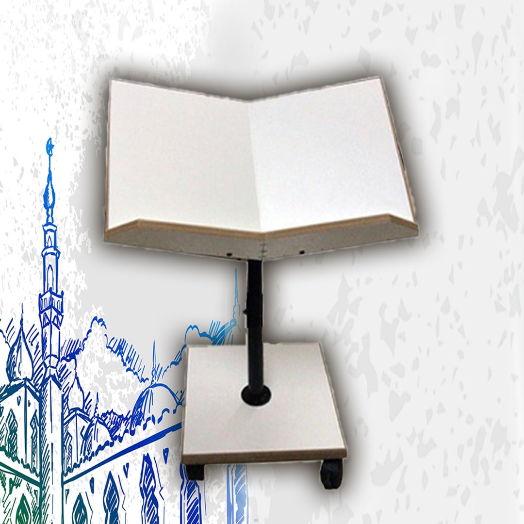 استاند خشب أبيض صغير