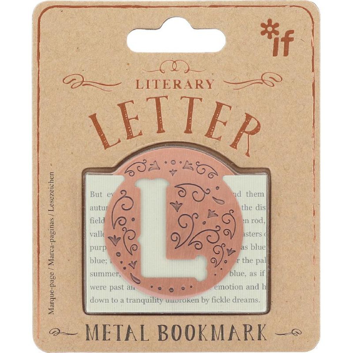 IF Literary Letters Bookmark Clip