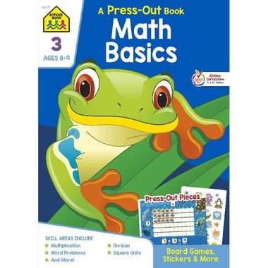 Press Out Book: Math Basics 3 - Ages 8-9 Years