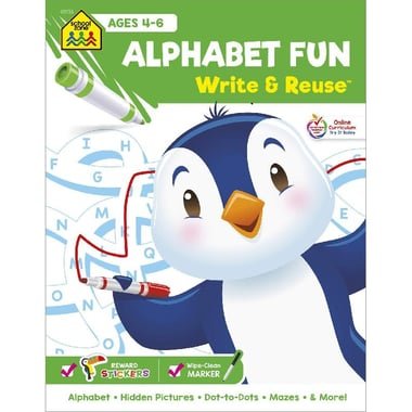 Alphabet Fun  Write & Reuse - Ages 4-6 Years