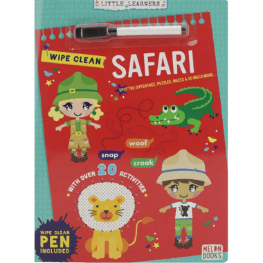Wipe-Clean: Safari (Little Learners) - with Erasable Pen