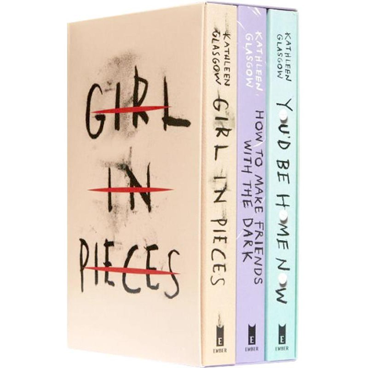 Kathleen Glasgow Three-Book Boxed Set: Girl in Pieces; How toMake Friends with The Dark; You'd Be Home Now