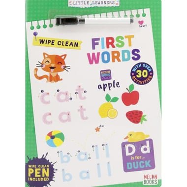 Wipe-Clean: First Words (Little Learners) - with Erasable Pen