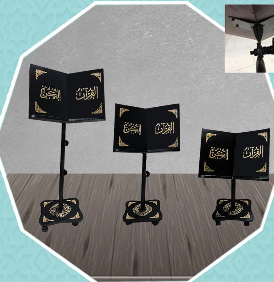 استاند حامل مزخرف 3 مراحل بلون أسود