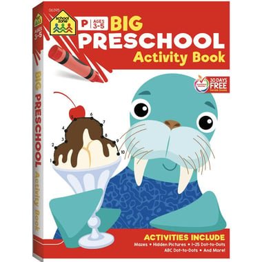 School Zone: Big PreSchool Activity Book  Ages 3-5